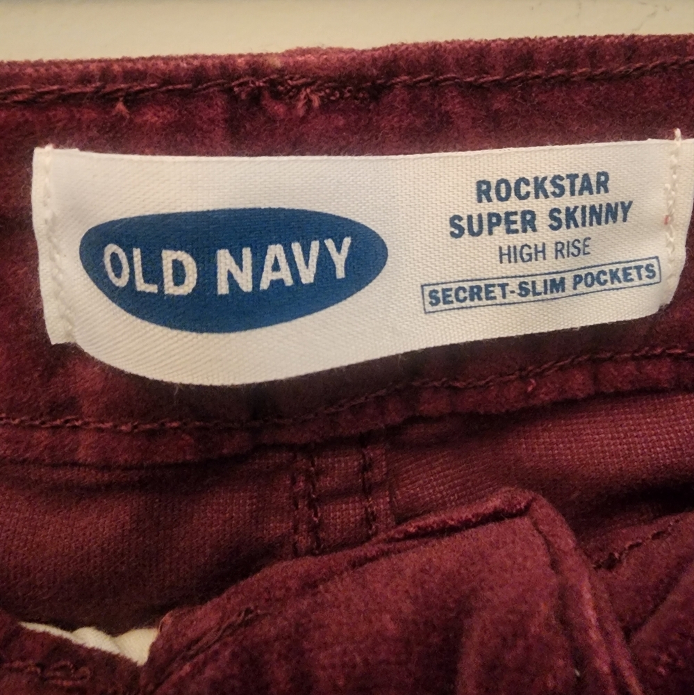 NEW Old Navy - High-Waisted Rockstar Super-Skinny Corduroy Pants - 8 LONG - Picture 4 of 8